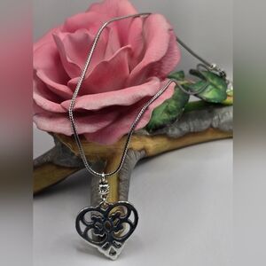 Brighton Silver Heart Pendant Necklace